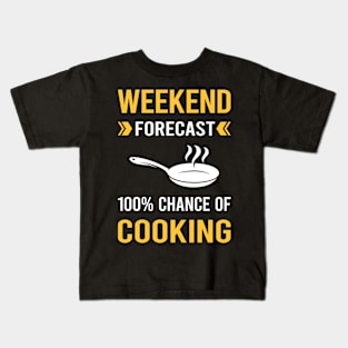 Weekend Forecast Cooking Kids T-Shirt